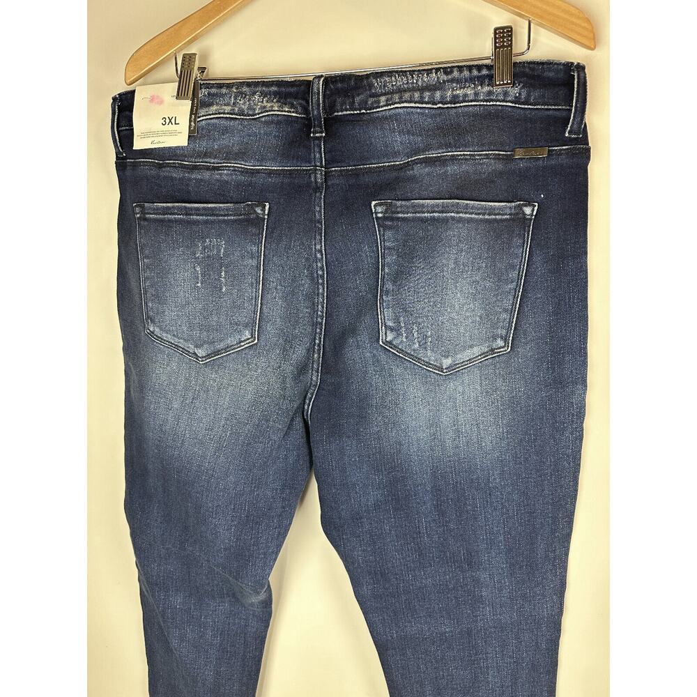 NWT KanCan High Rise Super Skinny Jeans Button Fly Dark Denim Plus Size 3XL - Picture 8 of 10
